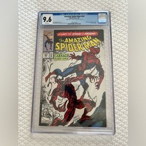 DOUBLE COVER CGC 9.6 Amazing Spider-Man 361 1st app Carnage Marvel Comic Book